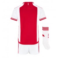 Camisa de Futebol Ajax Equipamento Principal Infantil 2023-24 Manga Curta (+ Calças curtas)